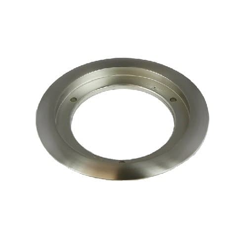 Enerlites Nickle-Plated Brass 5.25" Dia Round Flange Receptacle Plate