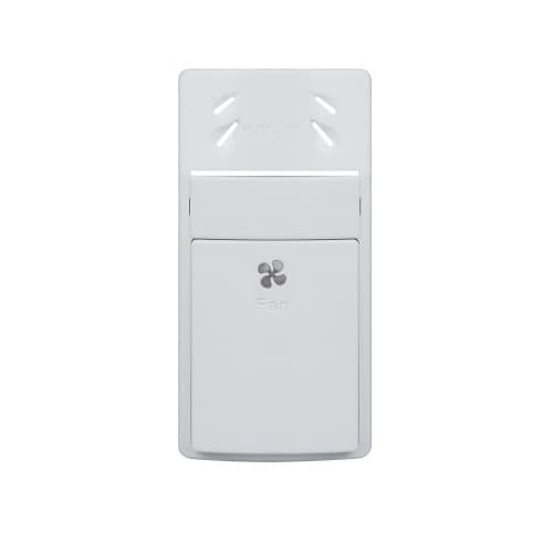 Wall Switch Cover for Humidity Sensor, White