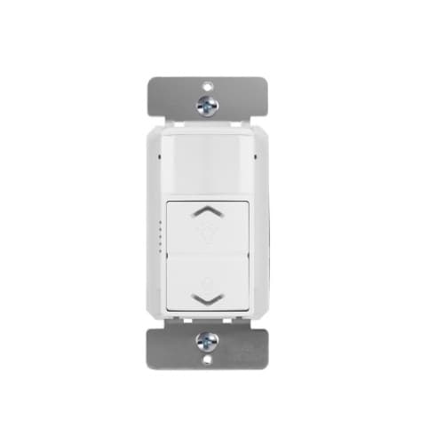 Dimmer Switch w/ Motion Sensor, Single Pole, 120V-277V, White