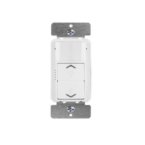 Dimmer Switch w/ Motion Sensor, Single Pole, 3-Way, 120V, White