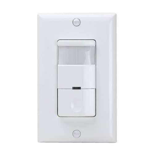 Enerlites Ivory Commercial In-Wall Occupancy/Vacancy Sensor with No Neutral Required