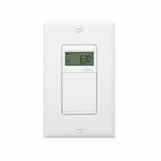 Enerlites 7-Day Digital In-Wall Timer Switch, 15A, 120V, White