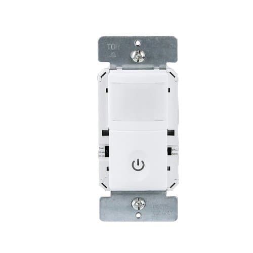 Enerlites White Single Pole Neutral Wire Occupancy Sensor Switch 