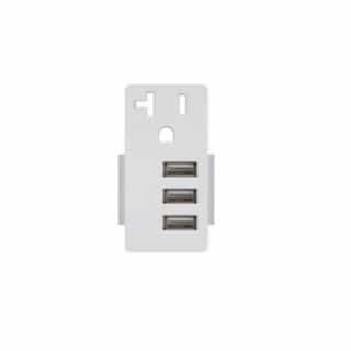 Enerlites 5.8A USB Outlet Module Replacement w/ 20A Receptacle, Gray