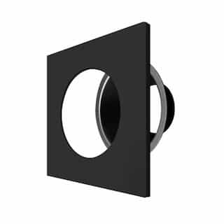 1-in Trim for DLJBX Series Downlights, Smooth, Square, Black