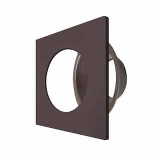 2-in Trim for DLJBX Series Downlights, Smooth, Square, Bronze