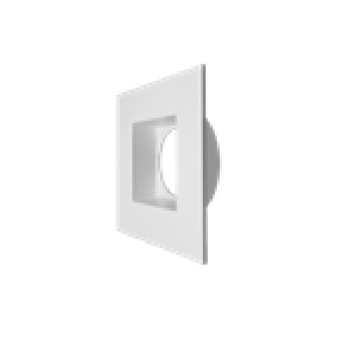 4-in Trim for DLJBX Series Downlights, Regressed, Square, White