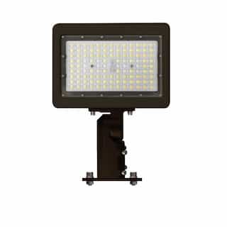 EnVision 80W LED Area Flood Light w/ Knuckle, 120V-277V, Selectable CCT, WHT