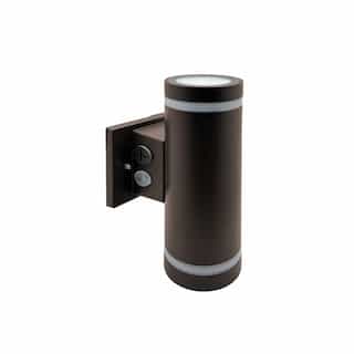 EnVision 30W M-Line Edge Lit Cylinder Up/Down Light, 120-277V, 3600lm, Bronze