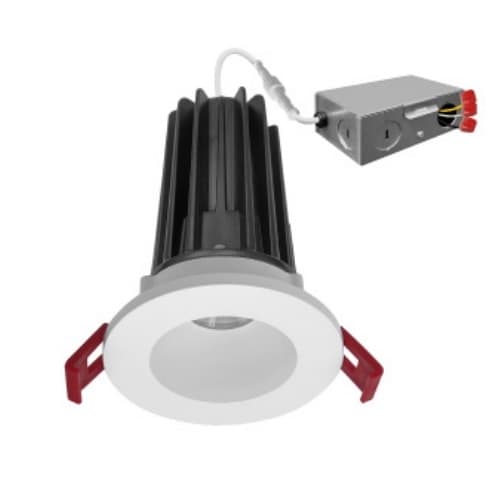 2-in 15W LED SnapTrim Downlight, Smooth, 120V, Selectable CCT, White
