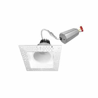 EnVision 4-in 15W Trimless-Line Canless Downlight, 120V, Selectable CCT, SQ, WH