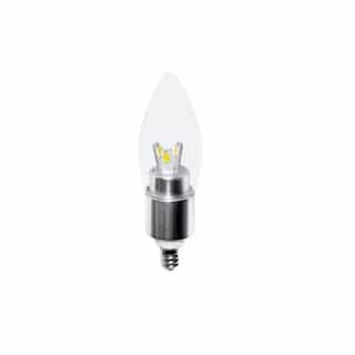 EnVision 5W LED Candelabra Bulb, Dimmable, E12, 280lm, 120V, 3000K