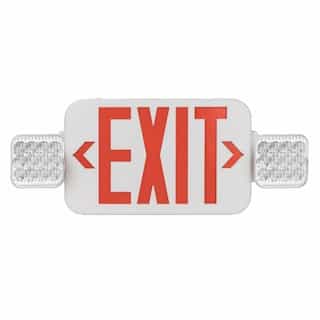 EnVision 3.5W Emergency Exit Light, Single/Double, Remote, 120V-277V, Red