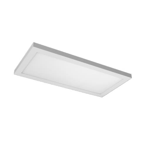 22W 1X2 LED Surface Mount Flat Panel, 2000 lm, 120V, Selectable CCT