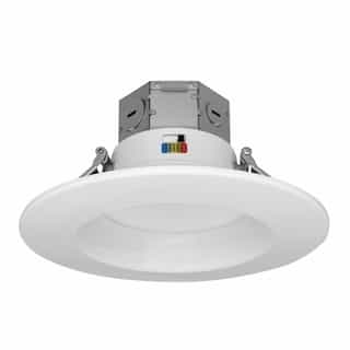 4-in 8-12W RDL-Line Retrofit Downlight, 120V, Selectable CCT, White