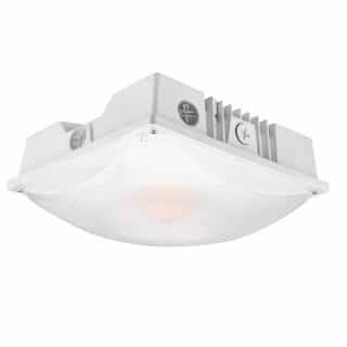 25/40/60W LED Canopy Light, Square, 120V-277V, Selectable CCT, White