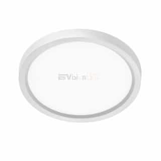 EnVision 12-in 22W LED Slimline Disk Light, Round, 120V, Tri-Select CCT, White