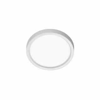 24W Slim-Line Round Surface Mount, 120V, Selectable CCT, White