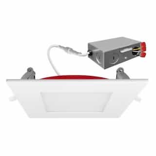 4-in 12W External SnapTrim Square Downlight, 120V, 5-CCT Select