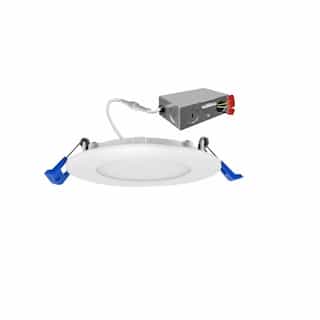 EnVision 6-in 15W LED SnapTrim Downlight, Round, 120V, 5-CCT Select, White