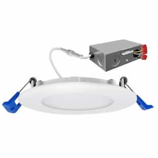 8-in 18W External SnapTrim Round Downlight, 120V, 3-CCT Select
