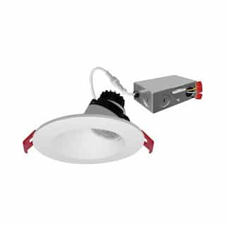 4-in 8W SnapTrim- Gimbal Downlight, 120V, Selectable CCT, Black