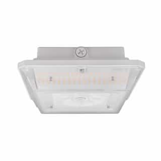 30-60W ARCY-Line Square Canopy Fixtures, 120-277V, Selectable CCT, WH