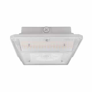 70-90W ARCY-Line Square Canopy Fixtures, 120-277V, Selectable CCT, WH