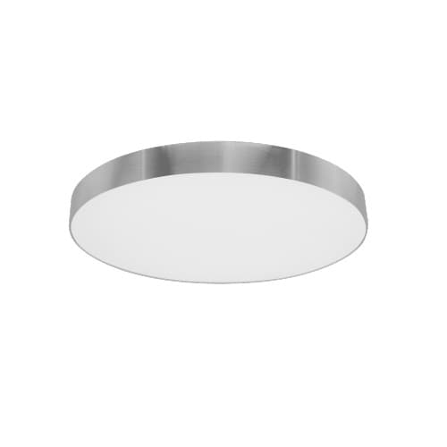 11-in 20W LED Trimless Surface Mount, Round, 120V, 3000K, Nickel