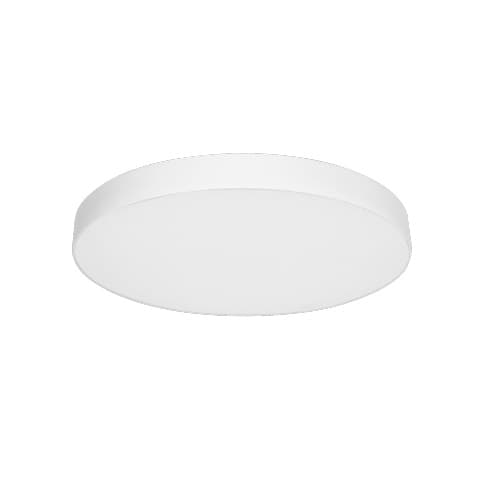5-in 12W LED Trimless Surface Mount, Round, 120V, 3000K, White