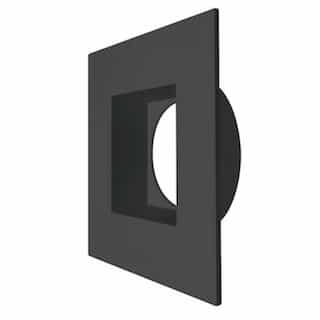 EnVision 3-inch Regressed Downlight, Square Trim, Black