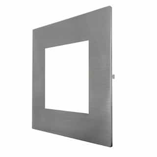4-in Trim for SL-PNL Series Downlights, Square, Brushed Nickel