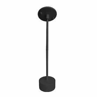 2-ft / 4-ft / 6-ft Pendant Stem Mount, Adjustable Length, Black