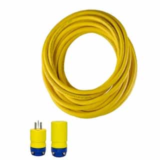 Ericson 25-ft Industrial Perma-Link Cord, SOW, 1507-P & 1607-C, 16/3 AWG
