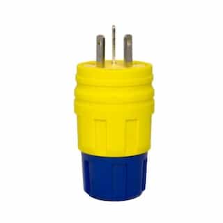 Ericson SM Perma-Grip Plug, Non-NEMA, IND, Extreme Grade, 125-250V, 10-15A