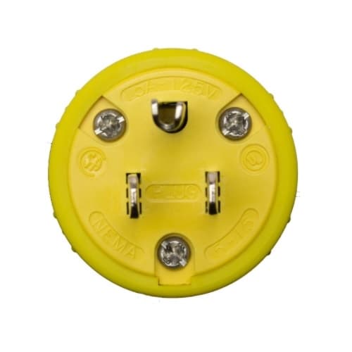 5-15 NEMA Plug, Perma-Grip, 2P/3W, 1 Ph, 125V, Small, Yellow