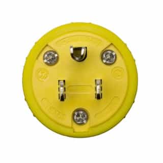 Ericson 5-15 NEMA Plug, Perma-Grip, 2P/3W, 1 Ph, 125V, Small, Yellow