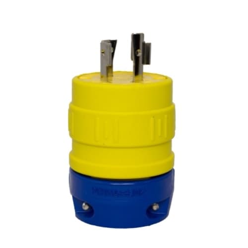 NEMA Plug, Perma-Link, 3P/4W, 3 PH, 20A, 480V, Medium, Yellow