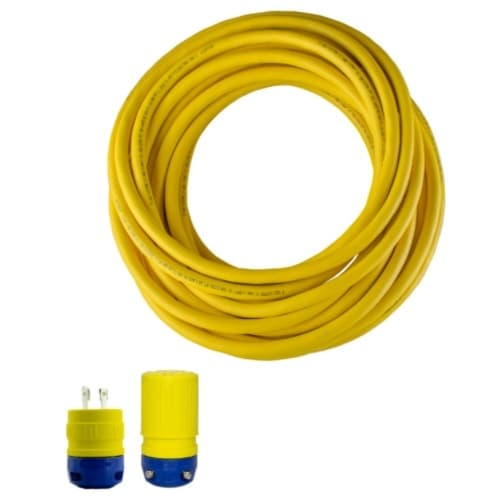 Ericson 25-ft Industrial Perma-Link, SOW, L15-30P & L15-30C, 10/4 AWG
