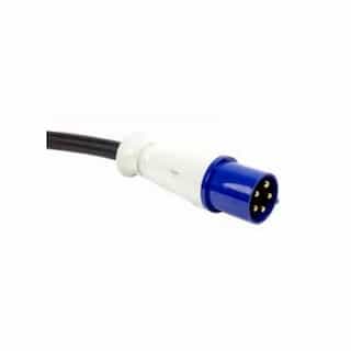 25-ft Power Cable, Type W, Blunt to IP67 IEC Connector, 2/5 AWG, 100A