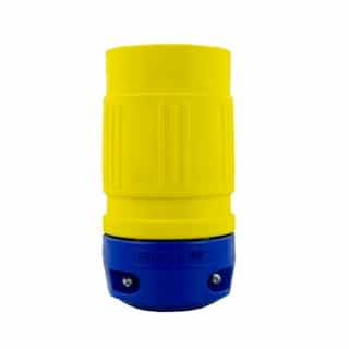 Connector, Perma-Link, 30A, 120/208V, 4P/4W, 3PH, LG, Yellow