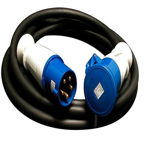 Ericson 25-ft Multi Conductor Cord, M-Plug & F-Connector, 60A Mil, 6/5 AWG