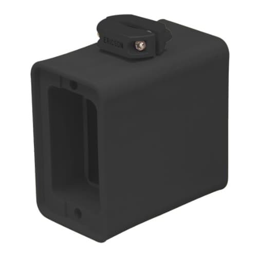 1-Gang Outlet Box w/o Coverplates, Dual-Side, Deep, Black