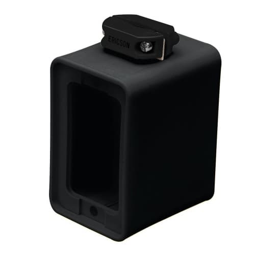 1-Gang Outlet Box w/o Coverplates, Dual-Side, Standard, Black