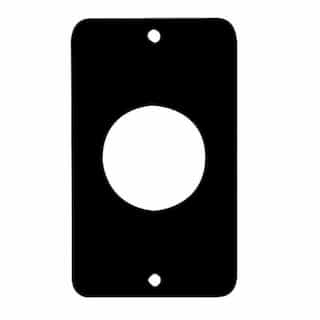 Coverplates for Dual-Side 1-Gang Outlet Box, 1.39-in Single, Black