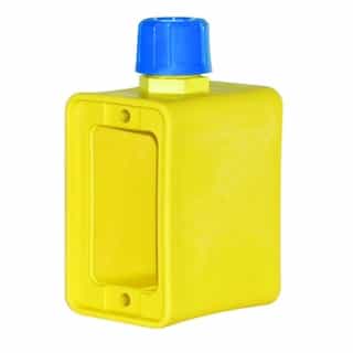 1-Gang Outlet Box w/ .5-in Cord Grip, WR, Standard, Yellow