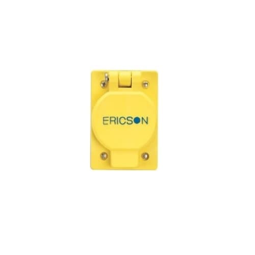Ericson 3-Wire Receptacle, 125V, 50A