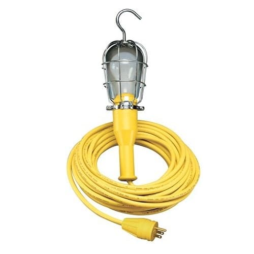 Ericson 25-ft 100W 7 LED Handlamp, 5-15P, SOW, 16/3, 120V, Guard & Switch