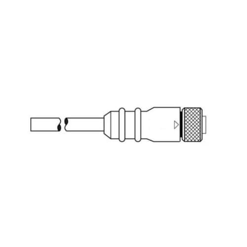 Ericson 6-ft MicroSync Dual Key, F Straight, Single End, 5-Pole, 22 AWG