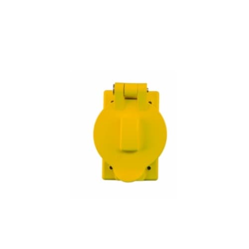 Ericson Flip Lid Cover for California Style Receptacle, Yellow